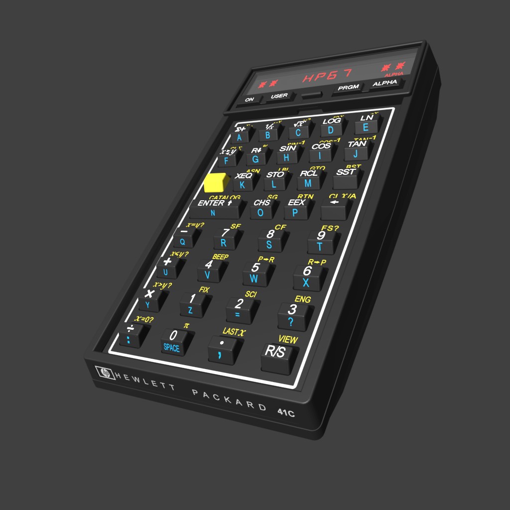 HP-41C 3D model